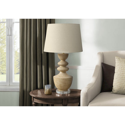 Lighting, 28"H, Table Lamp, Beige Resin, Beige Shade, Transitional