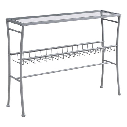 Accent Table, Console, Entryway, Narrow, Sofa, Living Room, Bedroom, Clear