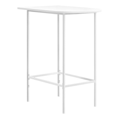 Home Bar, Bar Table, Bar Height, Pub, 36 Rectangular, Small, Kitchen, White