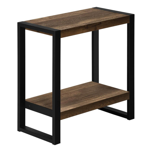 Accent Table, Side, End, Nightstand, Lamp, Living Room, Bedroom, Brown Laminate