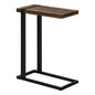 Accent Table, C-shaped, End, Side, Snack, Living Room, Bedroom, Brown Laminate