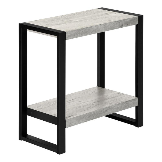 Accent Table, Side, End, Nightstand, Lamp, Living Room, Bedroom, Grey Laminate