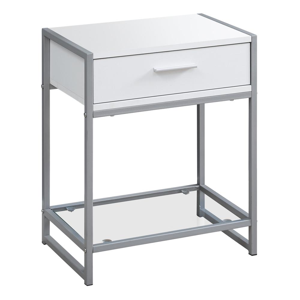 Accent Table, Side, End, Nightstand, Lamp, Storage Drawer, Living Room, Bedroom