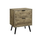 Accent Table, Storage Drawer, Light Brown Laminate, Modern, Contemporary