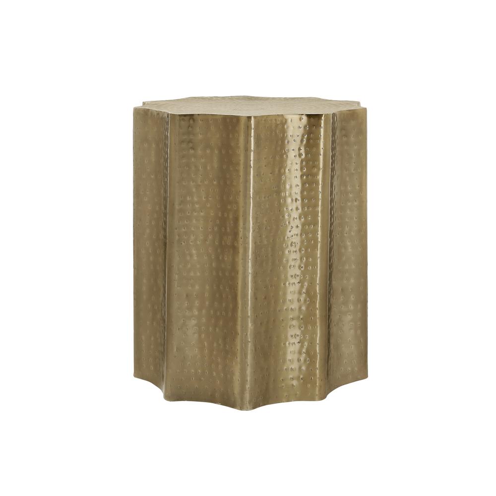 Accent Table, Drum, Side, End, Nightstand, Lamp, Living Room, Bedroom, Gold