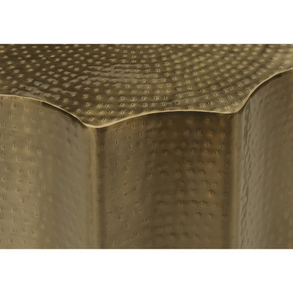 Accent Table, Drum, Side, End, Nightstand, Lamp, Living Room, Bedroom, Gold