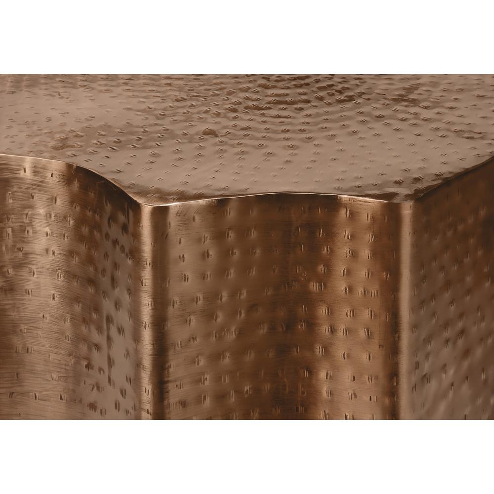 Accent Table, Drum, Side, End, Nightstand, Lamp, Living Room, Bedroom, Copper