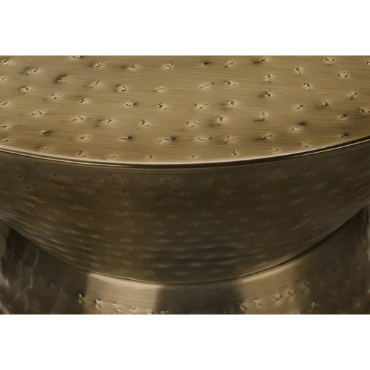 Accent Table, Drum, Side, End, Nightstand, Lamp, Living Room, Bedroom, Gold