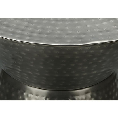Accent Table, Drum, Side, End, Nightstand, Lamp, Living Room, Bedroom, Grey