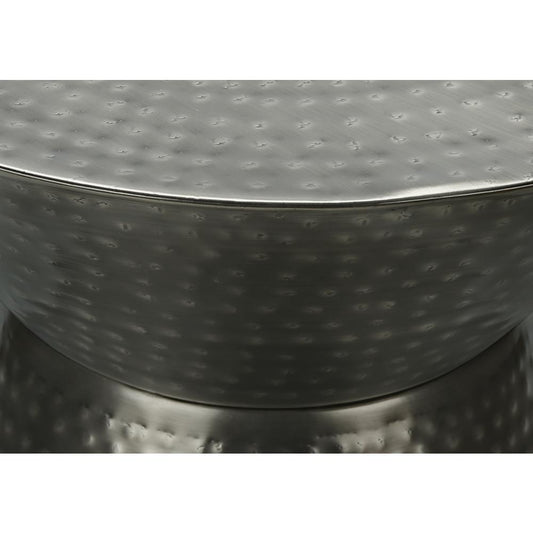 Accent Table, Drum, Side, End, Nightstand, Lamp, Living Room, Bedroom, Grey