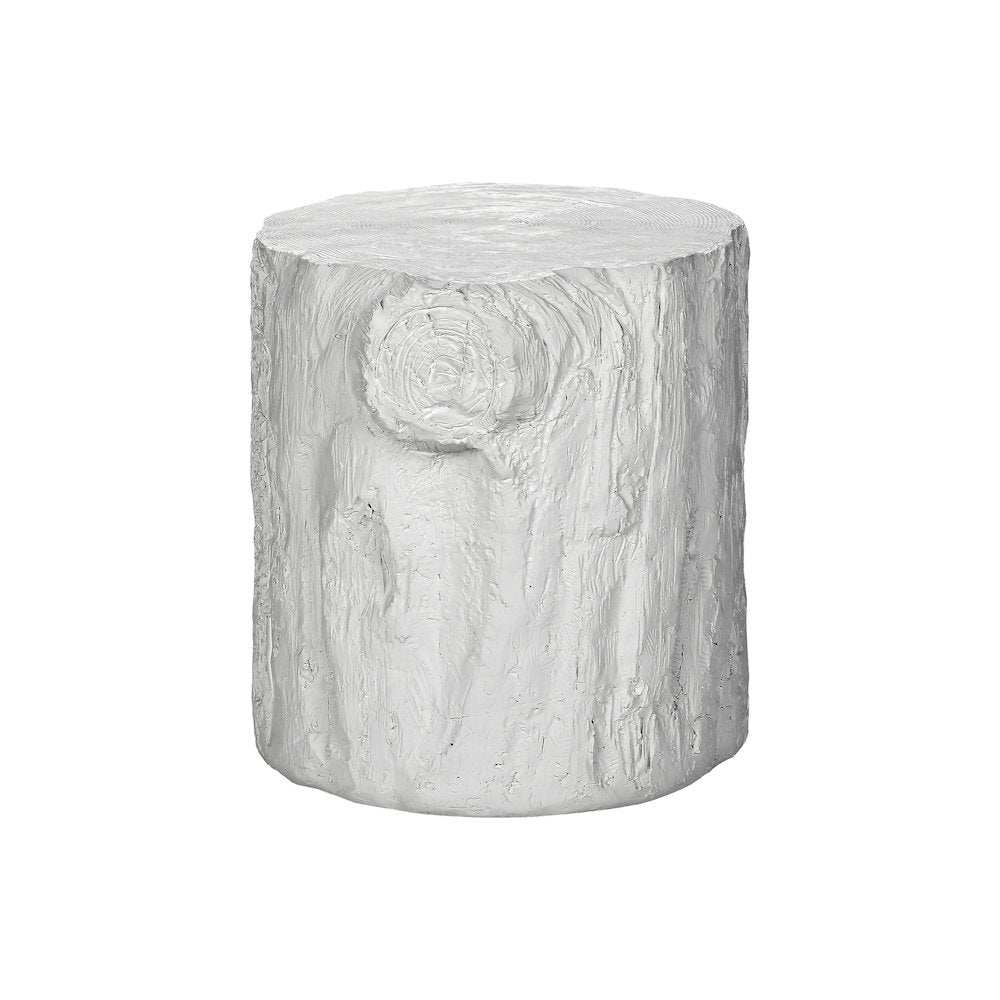 Accent Table, 25H, Drum, End, Nightstand, Round, Side Table, White, Contemporary
