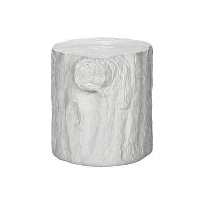 Accent Table, 25H, Drum, End, Nightstand, Round, Side Table, White, Contemporary