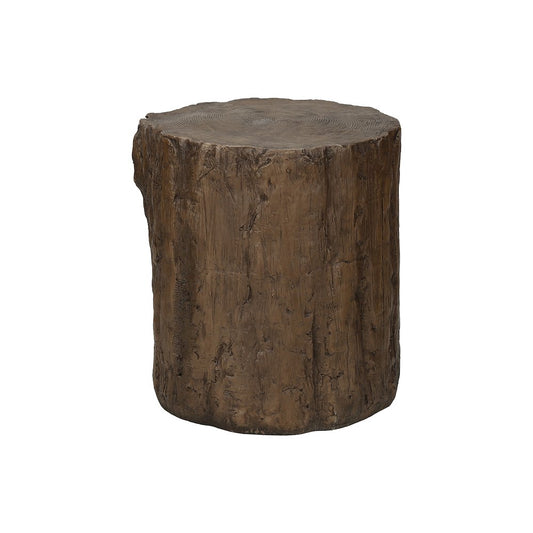 Accent Table 25H, Drum, End, Nightstand, Round, Side Table, Walnut, Contemporary