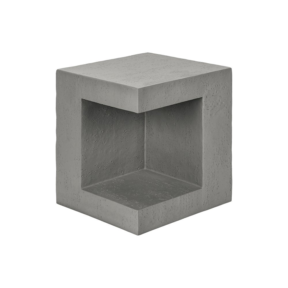 Accent Table, 25H, Side Table, Nightstand, End, Square, Grey, Contemporary