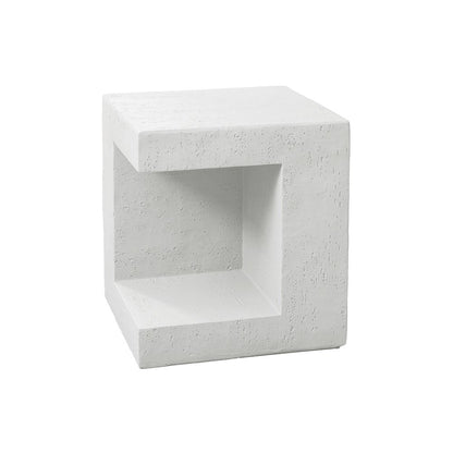 Accent Table, 25H, Side Table, Nightstand, End, Square, White, Contemporary