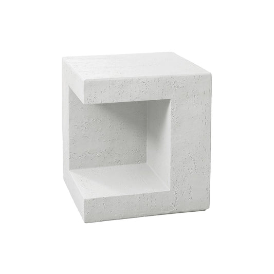 Accent Table, 25H, Side Table, Nightstand, End, Square, White, Contemporary