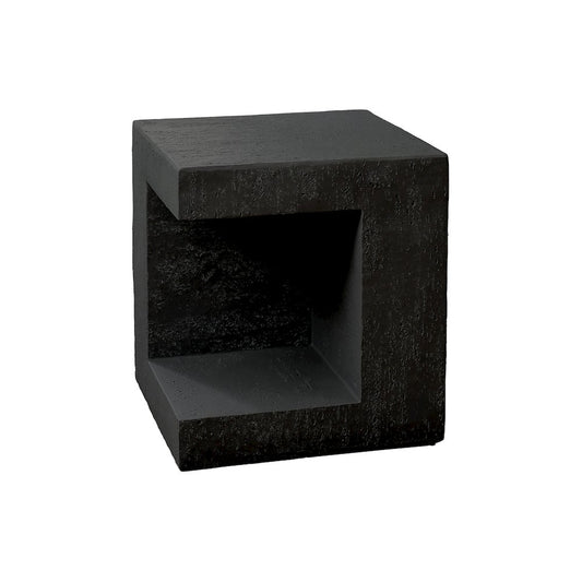 Accent Table, 25H, Side Table, Nightstand, End, Square, Black, Contemporary