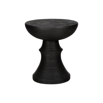 Accent Table, 25H, Side Table, End, Nightstand, Round, Black, Contemporary