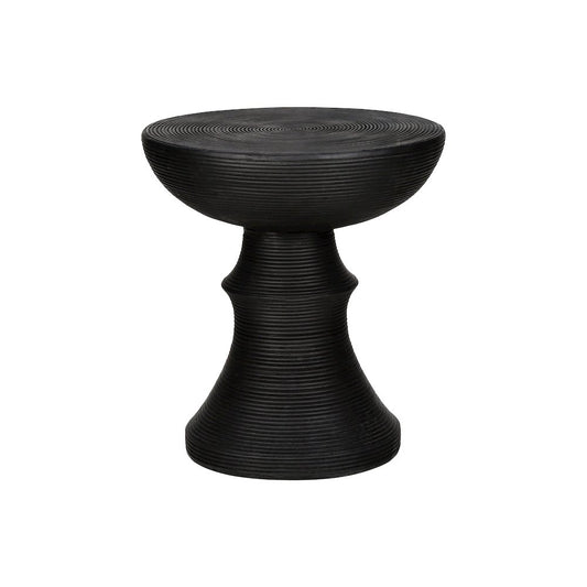 Accent Table, 25H, Side Table, End, Nightstand, Round, Black, Contemporary