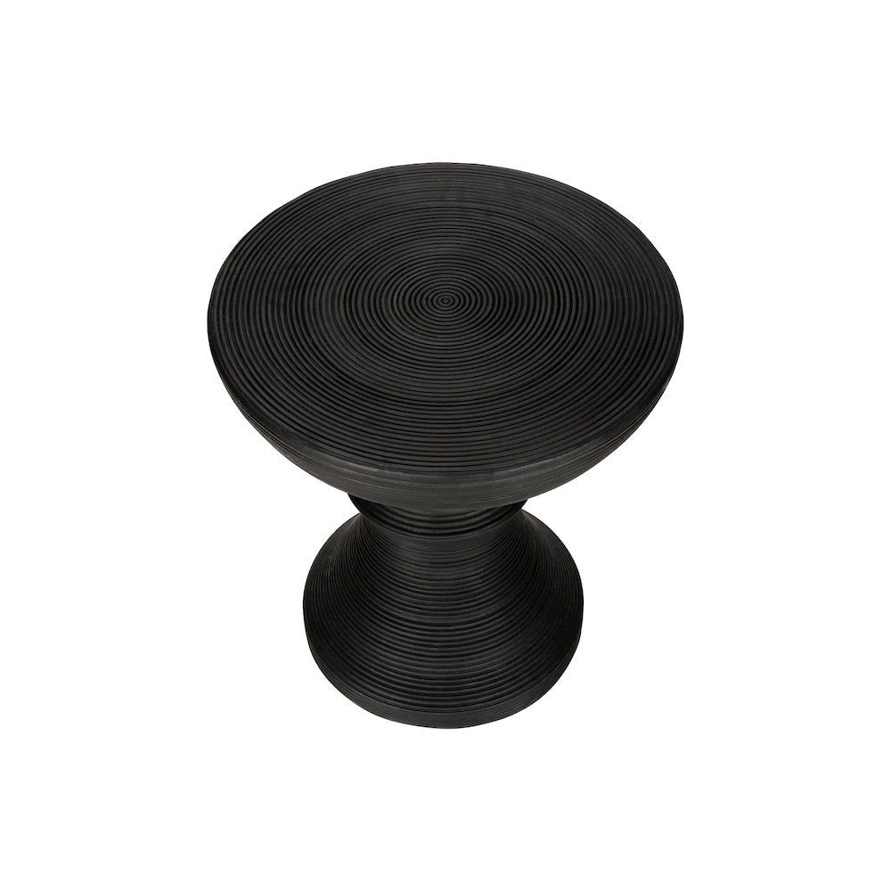 Accent Table, 25H, Side Table, End, Nightstand, Round, Black, Contemporary