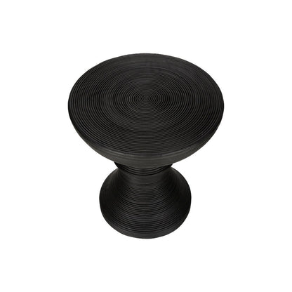 Accent Table, 25H, Side Table, End, Nightstand, Round, Black, Contemporary