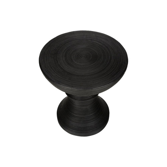 Accent Table, 25H, Side Table, End, Nightstand, Round, Black, Contemporary