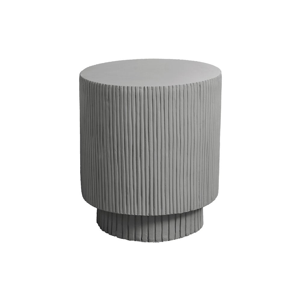 Accent Table, 25H, End, Nightstand, Round, Side Table, Grey, Contemporary
