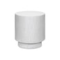Accent Table, 25H, End, Nightstand, Round, Side Table, White, Contemporary