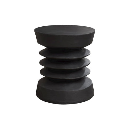 Accent Table, 25H, Side Table, End, Nightstand, Round, Black, Contemporary