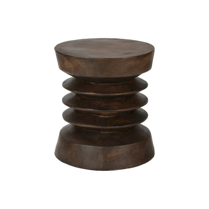 Accent Table, 25H, Side Table, End, Nightstand, Round, Walnut, Contemporary