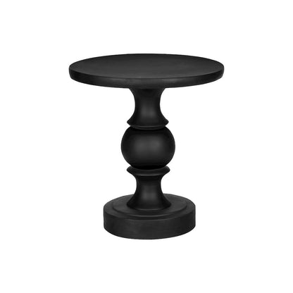 Accent Table, 25H, End, Nightstand, Round, Side Table, Black, Transitional
