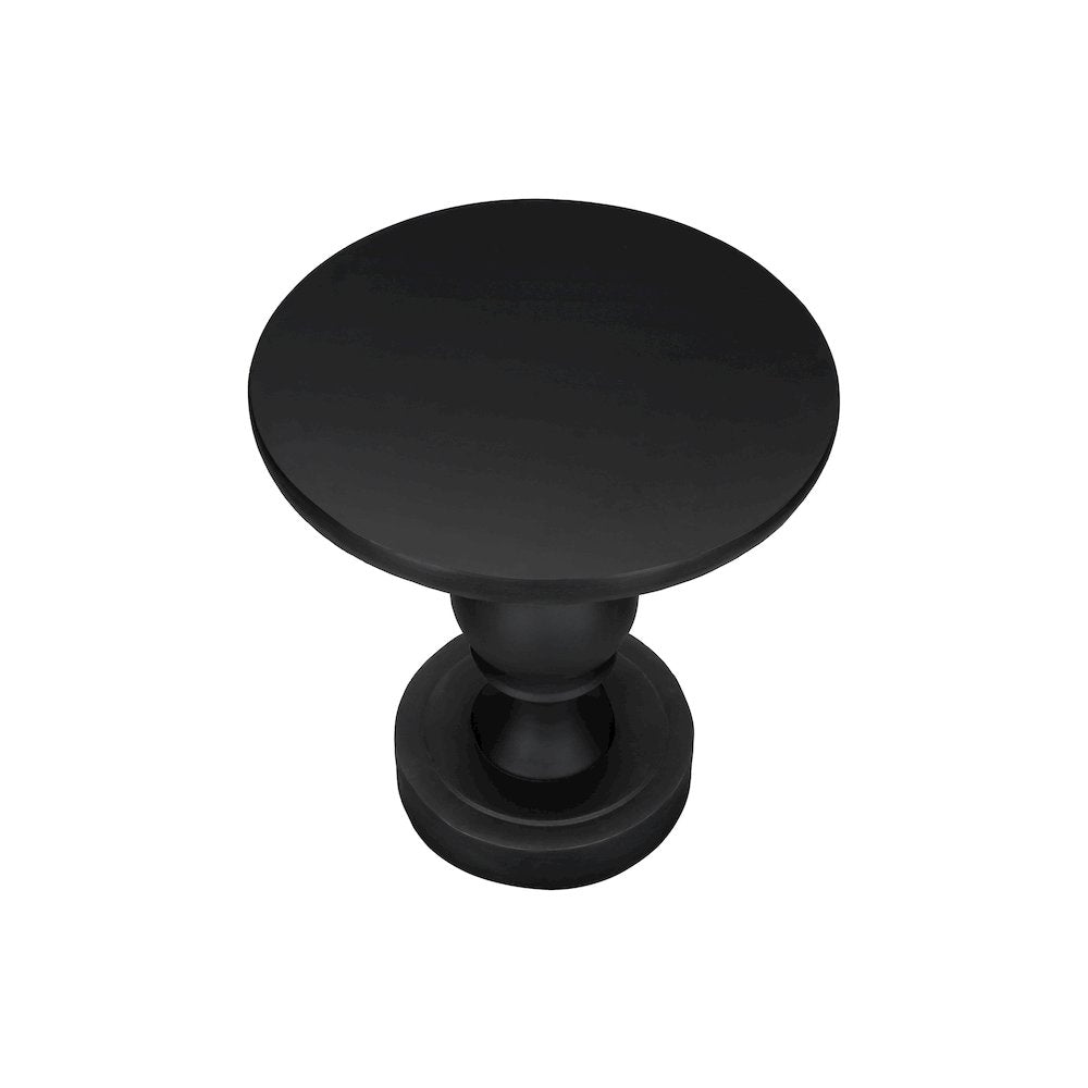 Accent Table, 25H, End, Nightstand, Round, Side Table, Black, Transitional
