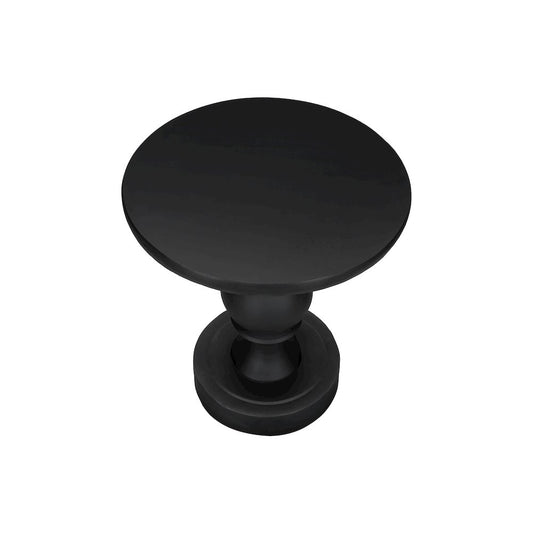 Accent Table, 25H, End, Nightstand, Round, Side Table, Black, Transitional