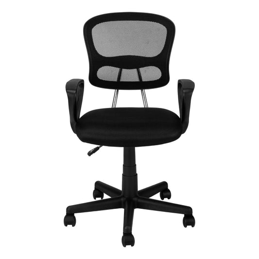 Office Chair, Adjustable Height, Swivel, Ergonomic, Armrests, Computer Desk