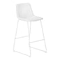 Office Chair, Bar Height, Standing, Computer Desk, Work, White Leather Look