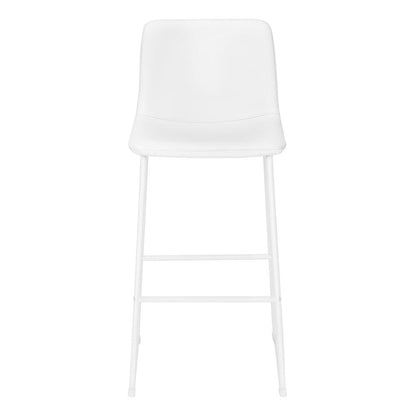 Office Chair, Bar Height, Standing, Computer Desk, Work, White Leather Look