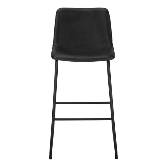 Office Chair, Bar Height, Standing, Computer Desk, Work, Black Leather Look