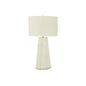 ="Lighting, 29""H, Table Lamp, White Ceramic, Ivory / Cream Shade, Contemporary
