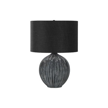 Lighting, 23"H, Table Lamp, Black Ceramic, Black Shade, Contemporary