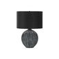 Lighting, 23"H, Table Lamp, Black Ceramic, Black Shade, Contemporary