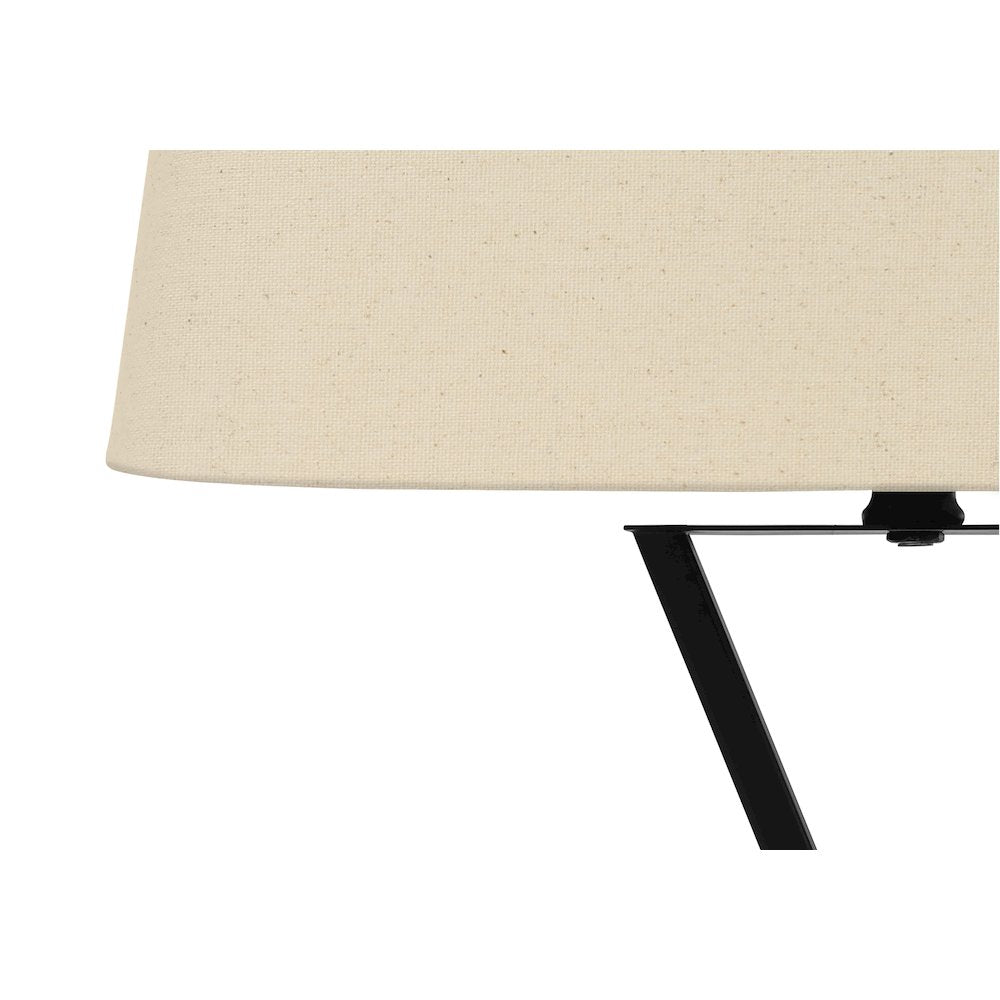 Lighting, 25H, Table Lamp, Usb Port Included, Black
