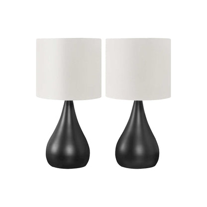 Lighting, Set Of 2, 18H, Table Lamp, Black