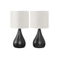 Lighting, Set Of 2, 18H, Table Lamp, Black