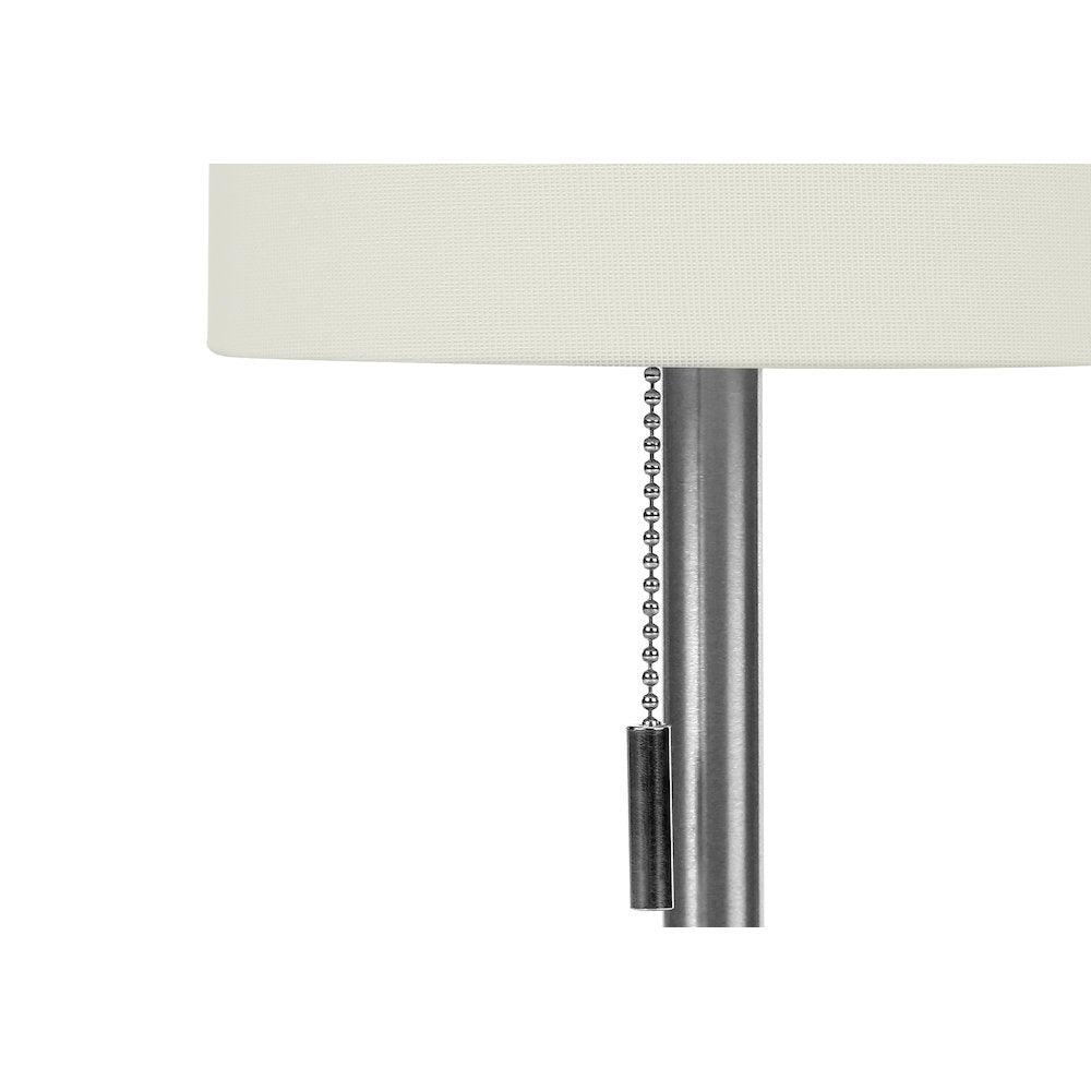 Lighting, Set Of 2, 17H, Table Lamp, Usb Port Included, Nickel