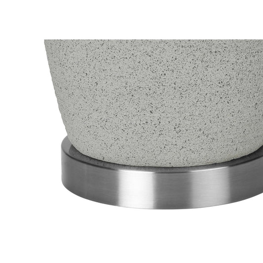 Lighting, 25"H, Table Lamp, Grey Ceramic, Grey Shade, Modern