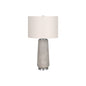 Lighting, 29"H, Table Lamp, Grey Resin, Ivory / Cream Shade, Modern