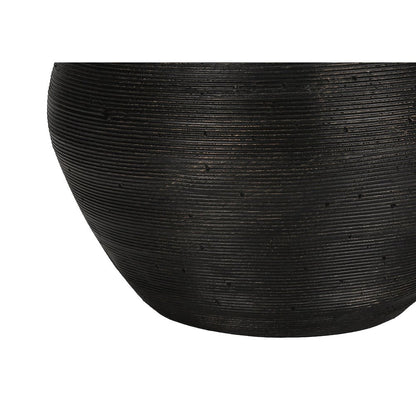 ="Lighting, 25""H, Table Lamp, Black Concrete, Ivory / Cream Shade, Contemporar
