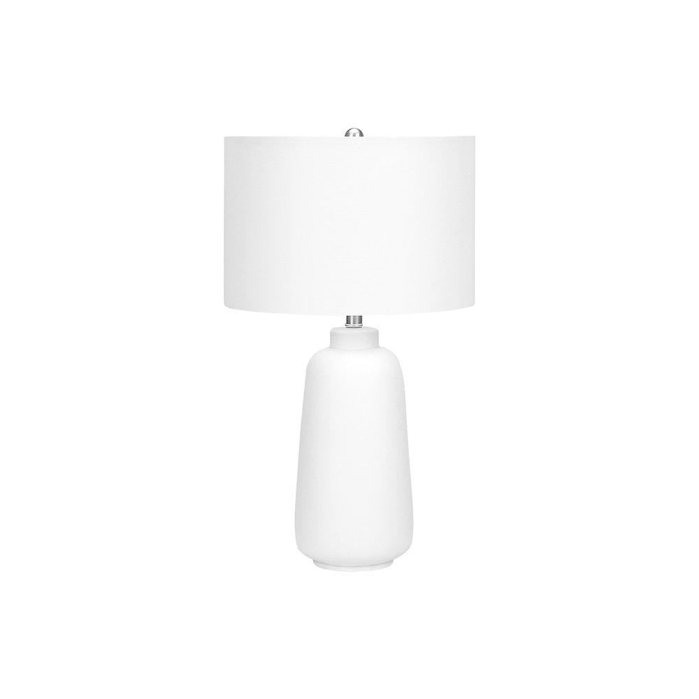 Lighting, 26"H, Table Lamp, Cream Ceramic, Ivory / Cream Shade, Modern
