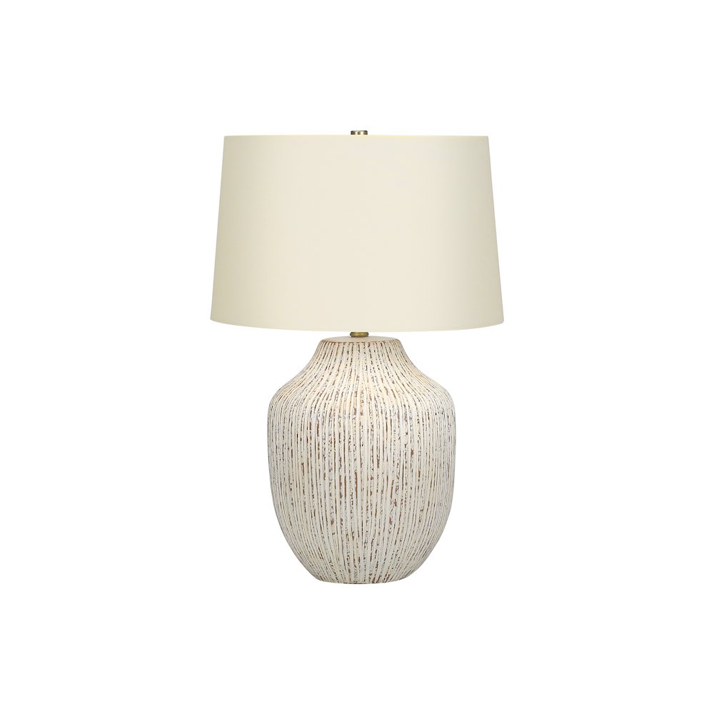 ="Lighting, 26""H, Table Lamp, Cream Ceramic, Ivory / Cream Shade, Transitional