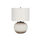 Lighting, 21"H, Table Lamp, Cream Ceramic, Ivory / Cream Shade, Modern